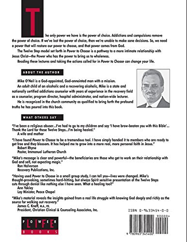 Power to Choose: Twelve Steps to Wholeness by O'Neil, Mike