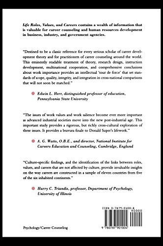 Life Roles, Values, and Careers: International Findings of the Work Importance Study