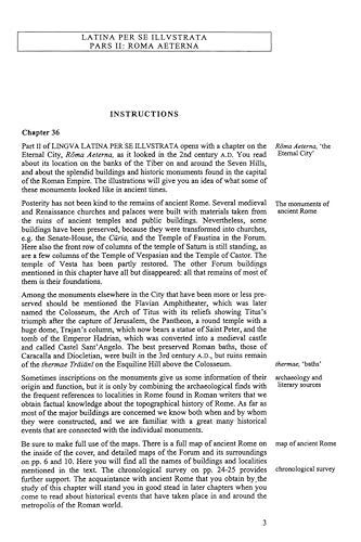 Instructions: Roma Aeterna (Lingua Latina) (Latin Edition)