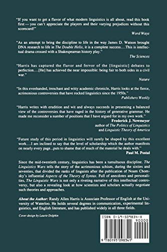 The Linguistics Wars — back cover