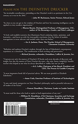 The Definitive Drucker: Challenges For Tomorrow's Executives