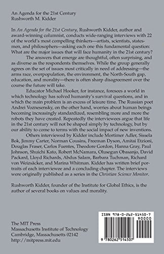 An Agenda for the 21st Century