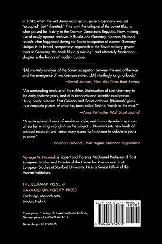 The Russians in Germany: A History of the Soviet Zone of Occupation, 1945-1949