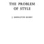 The Problem of Style