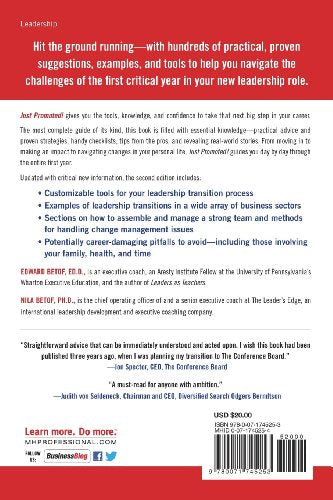 Just Promoted! A 12-Month Road Map for Success in Your New Leadership Role, Second Edition