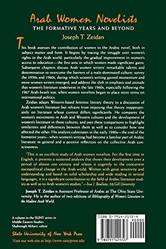 Arab Women Novelists: The Formative Years and Beyond (Suny Series in Middle Eastern Studies)