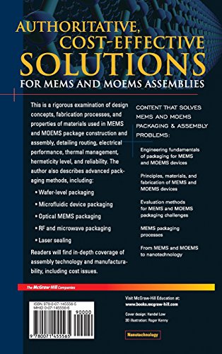 MEMS/MOEM Packaging: Concepts, Designs, Materials and Processes (Mcgraw-Hill Nanoscience and Technology)