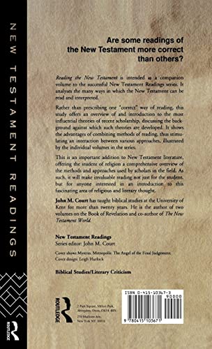 Reading the New Testament (New Testament Readings) — back cover