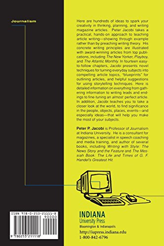 The Magazine Article: How to Think It, Plan It, Write It