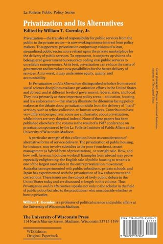 Privatization And Its Alternatives (La Follette Public Policy Series)