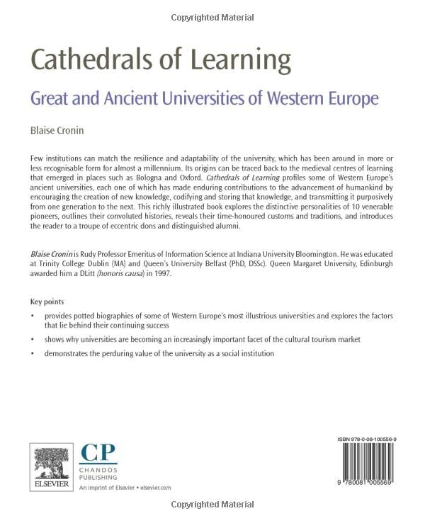 Cathedrals of Learning: Great and Ancient Universities of Western Europe