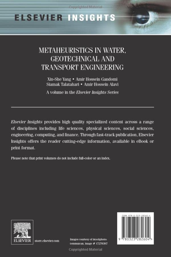 Metaheuristics in Water, Geotechnical and Transport Engineering