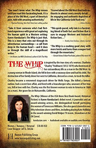 The Whip: a novel inspired by the story of Charley Parkhurst