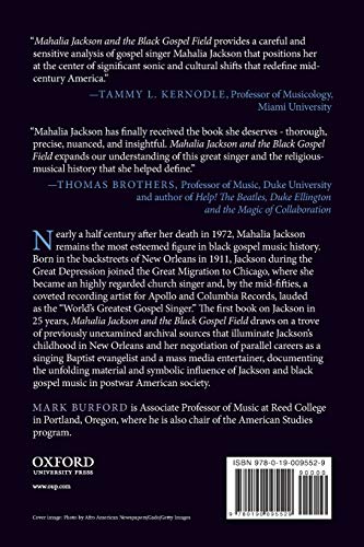 Mahalia Jackson and the Black Gospel Field