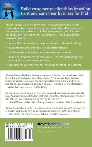 Trust-Based Selling: Using Customer Focus and Collaboration to Build Long-Term Relationships
