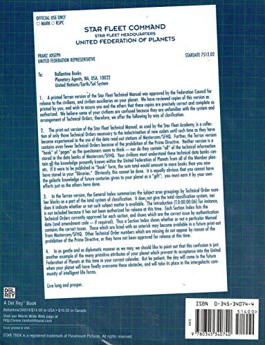 Star Trek: Star Fleet Technical Manual