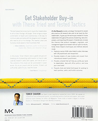 It's Our Research: Getting Stakeholder Buy-in for User Experience Research Projects