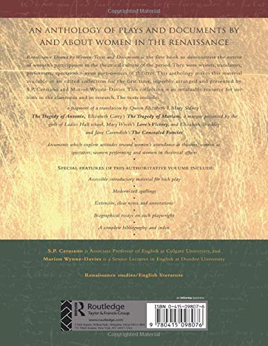 Renaissance Drama by Women: Texts and Documents