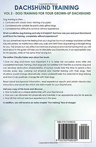 Dachshund Training Vol. 2: Dog Training for your grown-up Dachshund