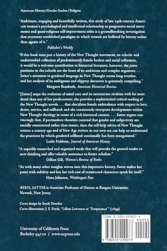 Each Mind a Kingdom: American Women, Sexual Purity, and the New Thought Movement, 1875-1920