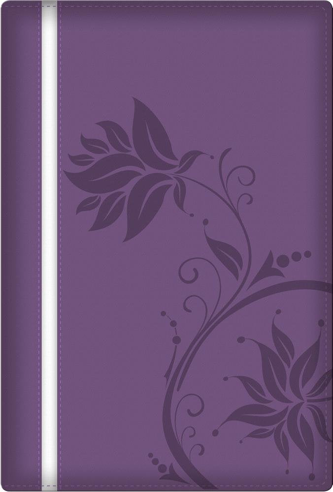 Biblia de la mujer conforme al coraz?n de Dios: Duotono morado (Spanish Edition)