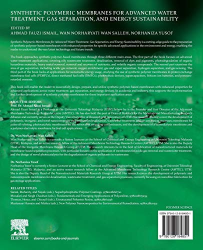 Synthetic Polymeric Membranes for Advanced Water Treatment, Gas Separation, and Energy Sustainability