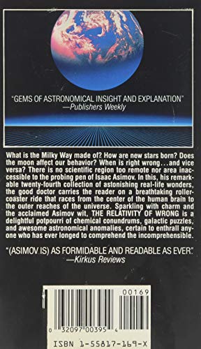 The Relativity of Wrong — back cover