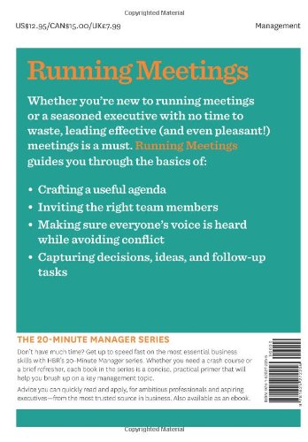 Running Meetings (HBR 20-Minute Manager Series)