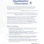 Completing Your Qualitative Dissertation: A Road Map From Beginning to End