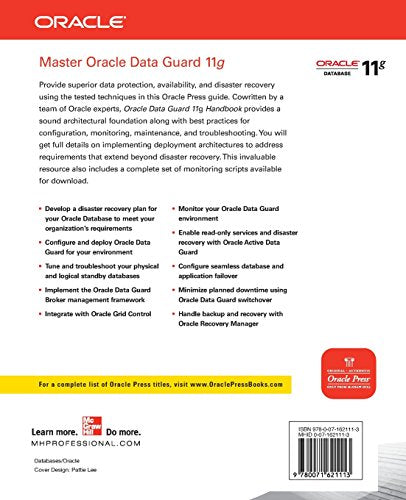 Oracle Data Guard 11g Handbook (Oracle Press)