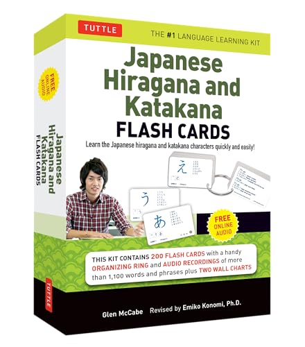 Japanese Hiragana and Katakana Flash Cards Kit: Learn the Two Japanese Alphabets Quickly & Easily with this Japanese Flash Cards Kit (Online Audio Included)