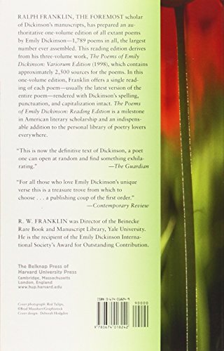 The Poems of Emily Dickinson: Reading Edition by Dickinson,