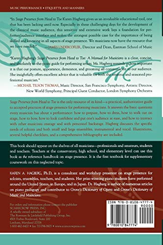 Stage Presence from Head to Toe: A Manual for Musicians