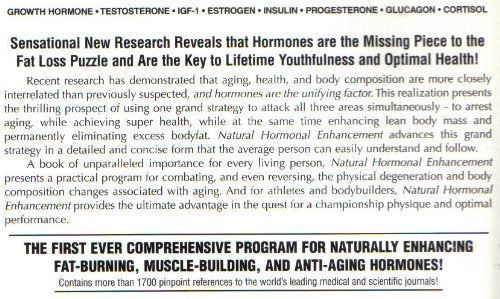 Natural Hormonal Enhancement — back cover
