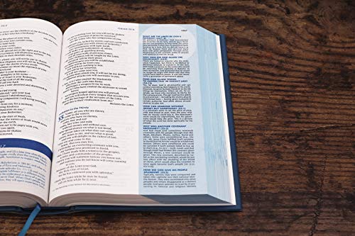 NIV, Quest Study Bible, Hardcover, Blue, Comfort Print: The Only Q and A Study Bible