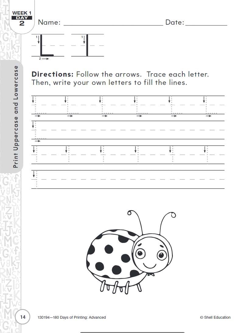 180 Days: Printing: Advanced: Practice, Assess, Diagnose (180 Days of Practice)
