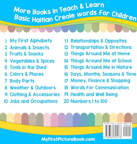 My First Haitian Creole Alphabets Picture Book with English Translations: Bilingual Early Learning & Easy Teaching Haitian Creole Books for Kids (Teach & Learn Basic Haitian Creole Words for Child)