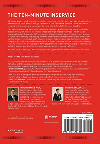 John Wiley Ten-Minute Inservice: 40 Quick Training Sessions That Build Teacher Effectiveness