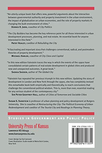 The City Builders: Property Development in New York and London, 1980-2000 (Studies in Government and Public Policy)