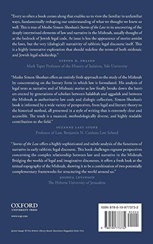 Stories of the Law: Narrative Discourse and the Construction of Authority in the Mishnah