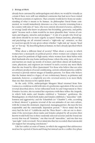 Biology at Work: Rethinking Sexual Equality (Rutgers Series on Human Evolution)