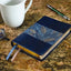 NIV, Thinline Bible, Compact, Leathersoft, Blue Floral, Red Letter, Comfort Print