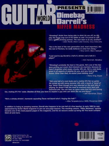 Guitar World Presents Dimebag Darrell's Riffer Madness: Book & Online Audio