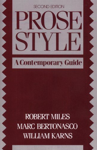 Prose Style: A Contemporary Guide (2nd Edition)