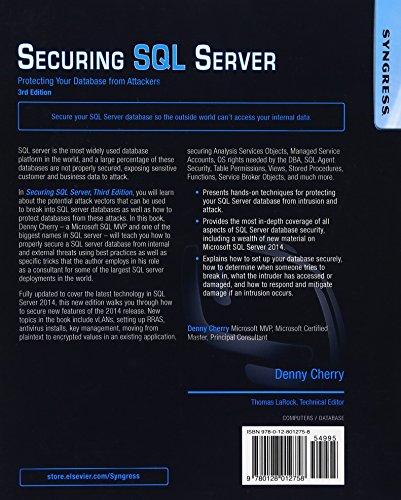 Securing SQL Server, Third Edition