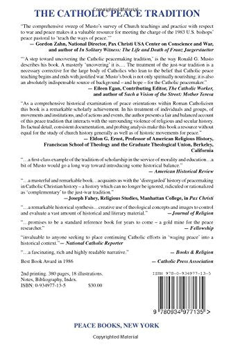 The Catholic Peace Tradition