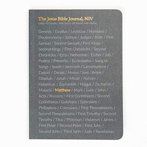 The Jesus Bible Journal, Matthew, NIV, Paperback, Comfort Print
