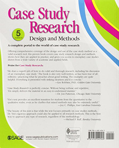 Case Study Research: Design and Methods (Applied Social Research)
