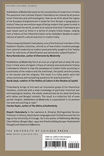 Habitations of Modernity: Essays in the Wake of Subaltern Studies