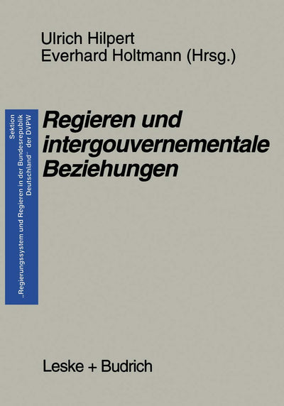 Regieren und intergouvernementale Beziehungen (German Edition)